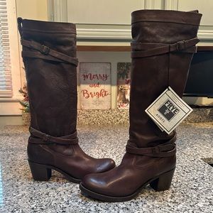 Frye Jane Strappy Boots